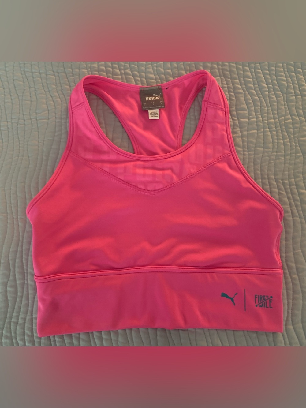 Hot Pink Puma Sports Bra